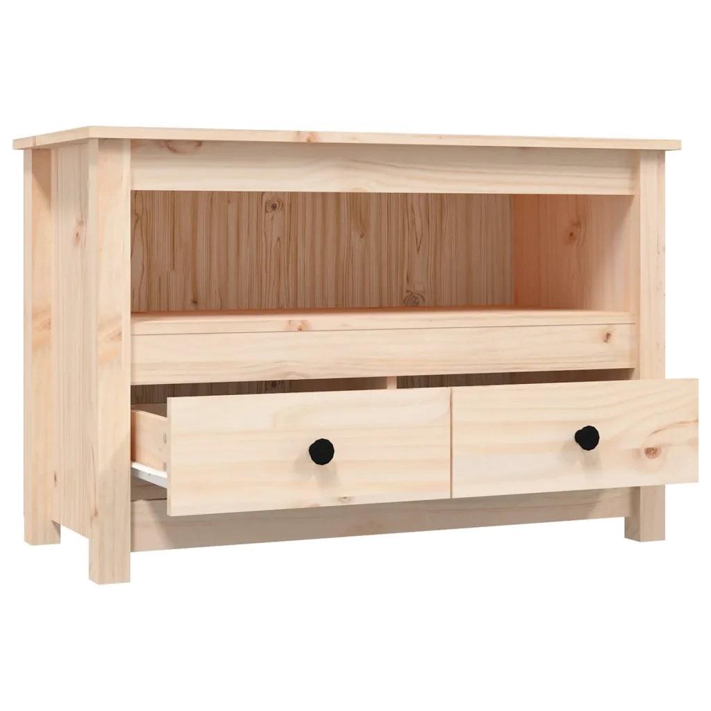 Mobile Porta TV 79x35x52 cm in Legno Massello di Pino cod mxl 20635