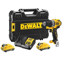TRAPANO AVVITATORE DEWALT BL 12V CON 2 BATTERIE DA 2 AH E CARICATORE - DCD701D2