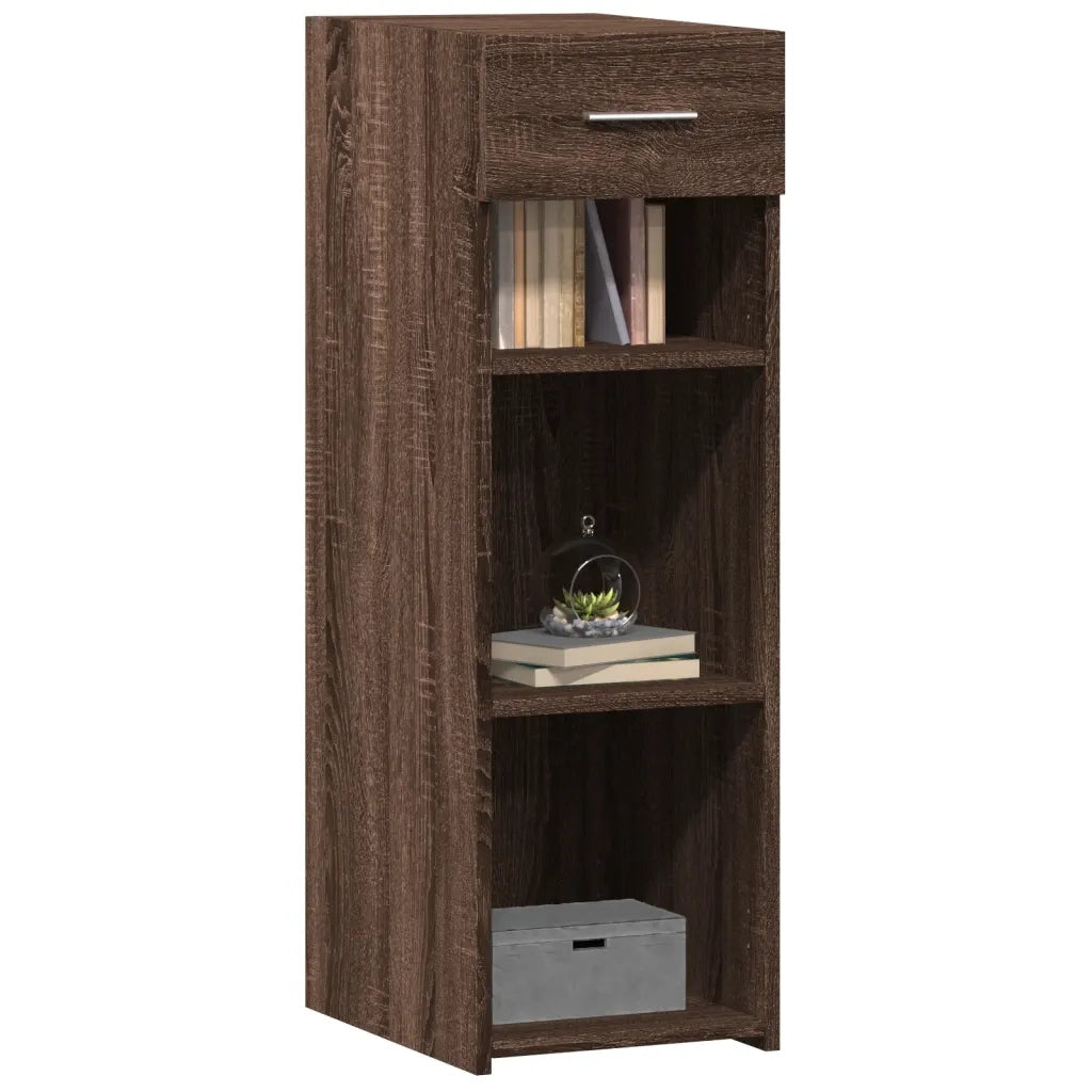 vidaXL Credenza Rovere Marrone 30x42,5x93 cm in Legno Multistrato