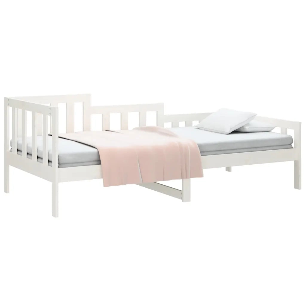 Dormeuse Bianca 90x200 cm in Legno Massello di Pino cod mxl 62668