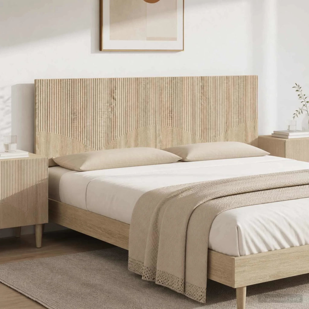 Testiera da Muro HOORN Rovere Sonoma Legno ingegnerizzato 897377