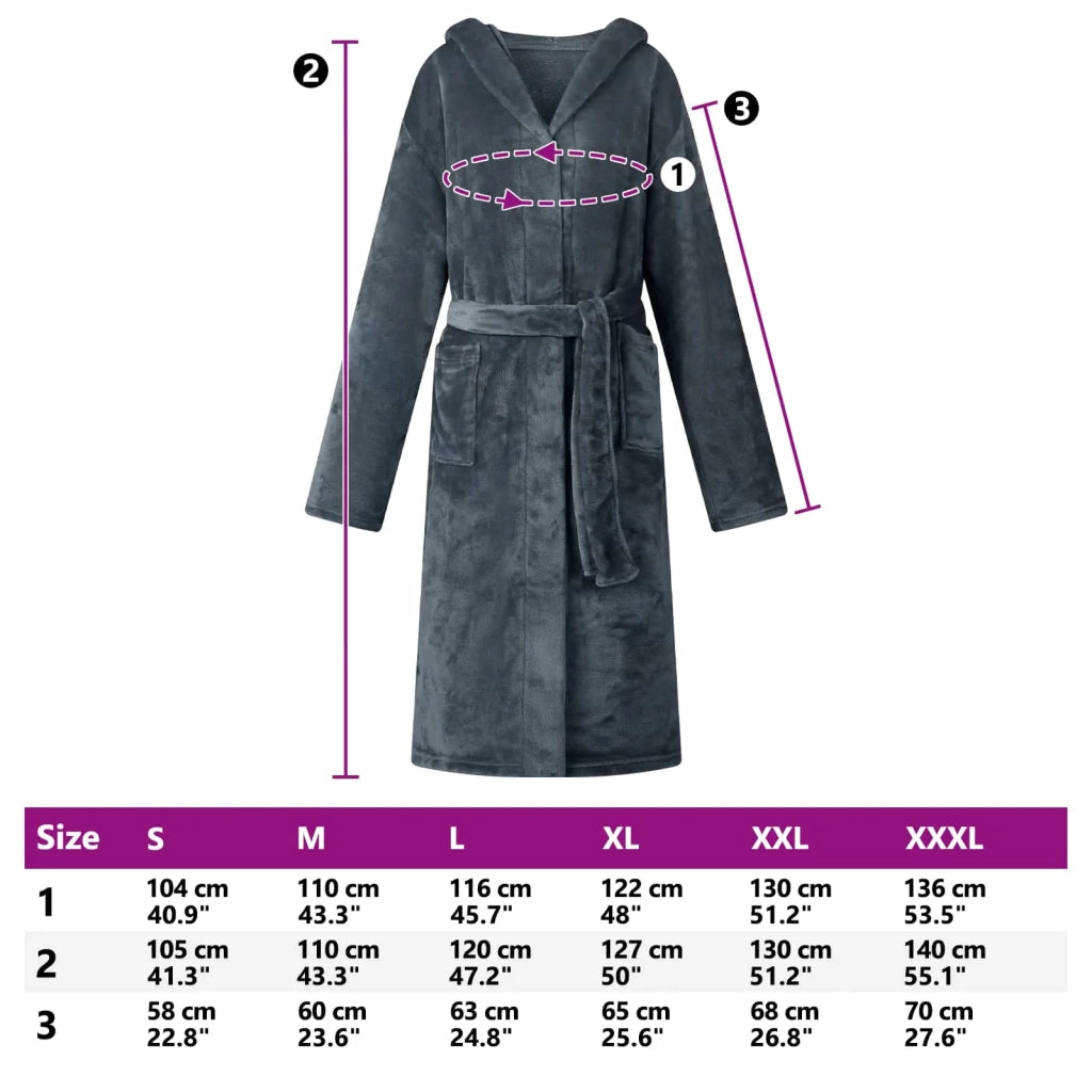 Accappatoio con Cappuccio Blu navy s Flanella CFW1309658