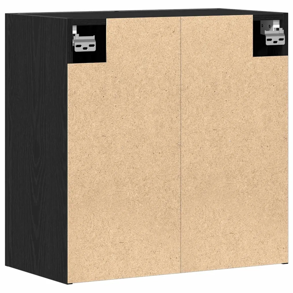 Mobile a muro 60 x 31 x 60 cm Legno ingegnerizzato Rovere Nero 862945
