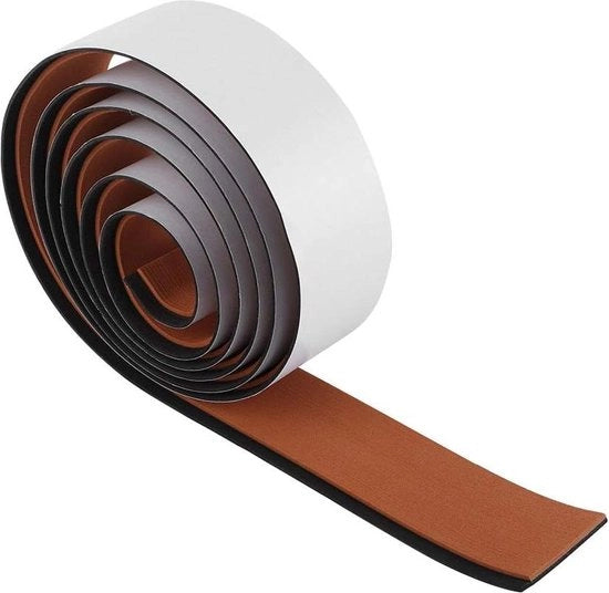 Tappeto di Auto in EVA con Piastrina Antiscivolo Dimensioni 240x58x06 cm e 945x23x02 inch - Pavimento in Teak per Decorazione di Giardino .