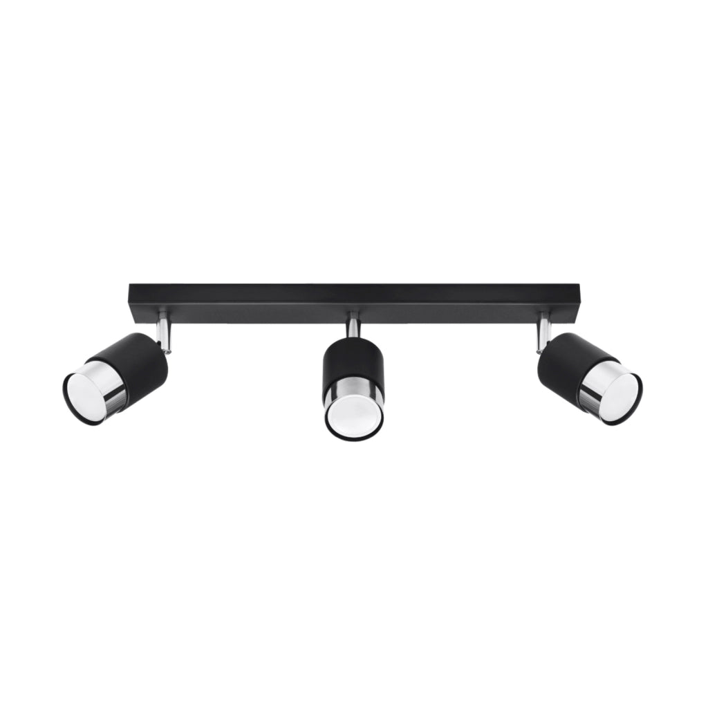 Faretto soffitto barra nero/cromo 3xGU10 Oscuro Pure Lume