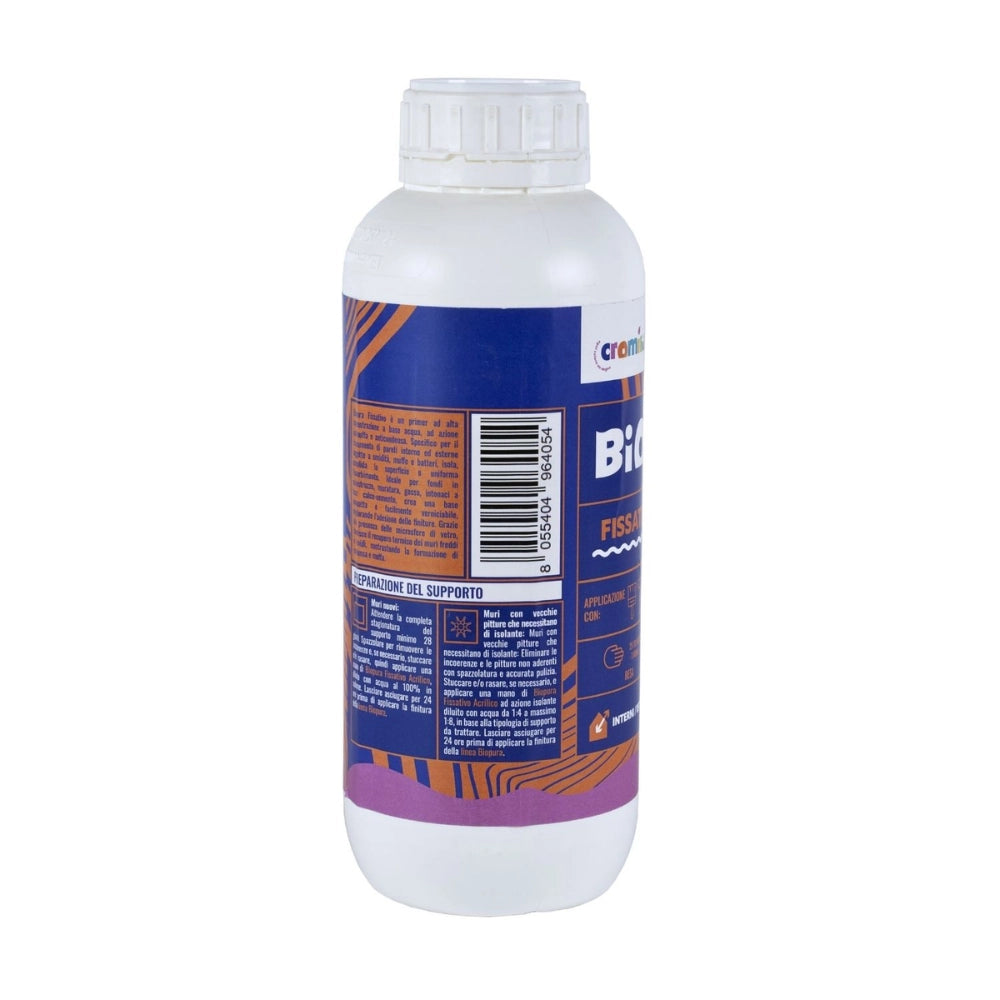 Fissativo acrilico isolante professionale per muri e intonaci – kit 2 pezzi biopura cromika