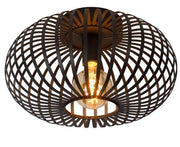 Lucide Manuela plafoniera nera metallo 40cm E27 60W
