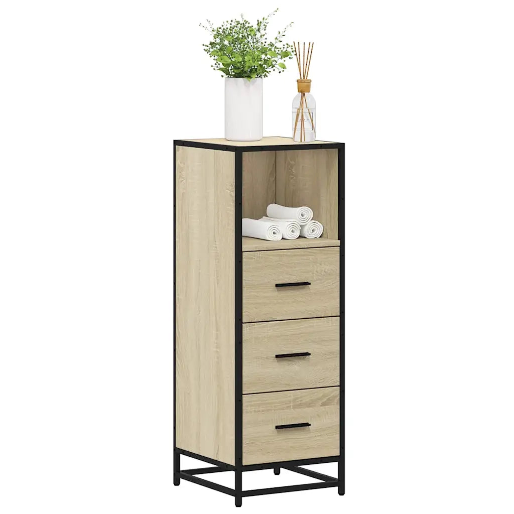 Armadietto Bagno Rovere Sonoma 35x37,5x100 cm Legno Multistrato 849250