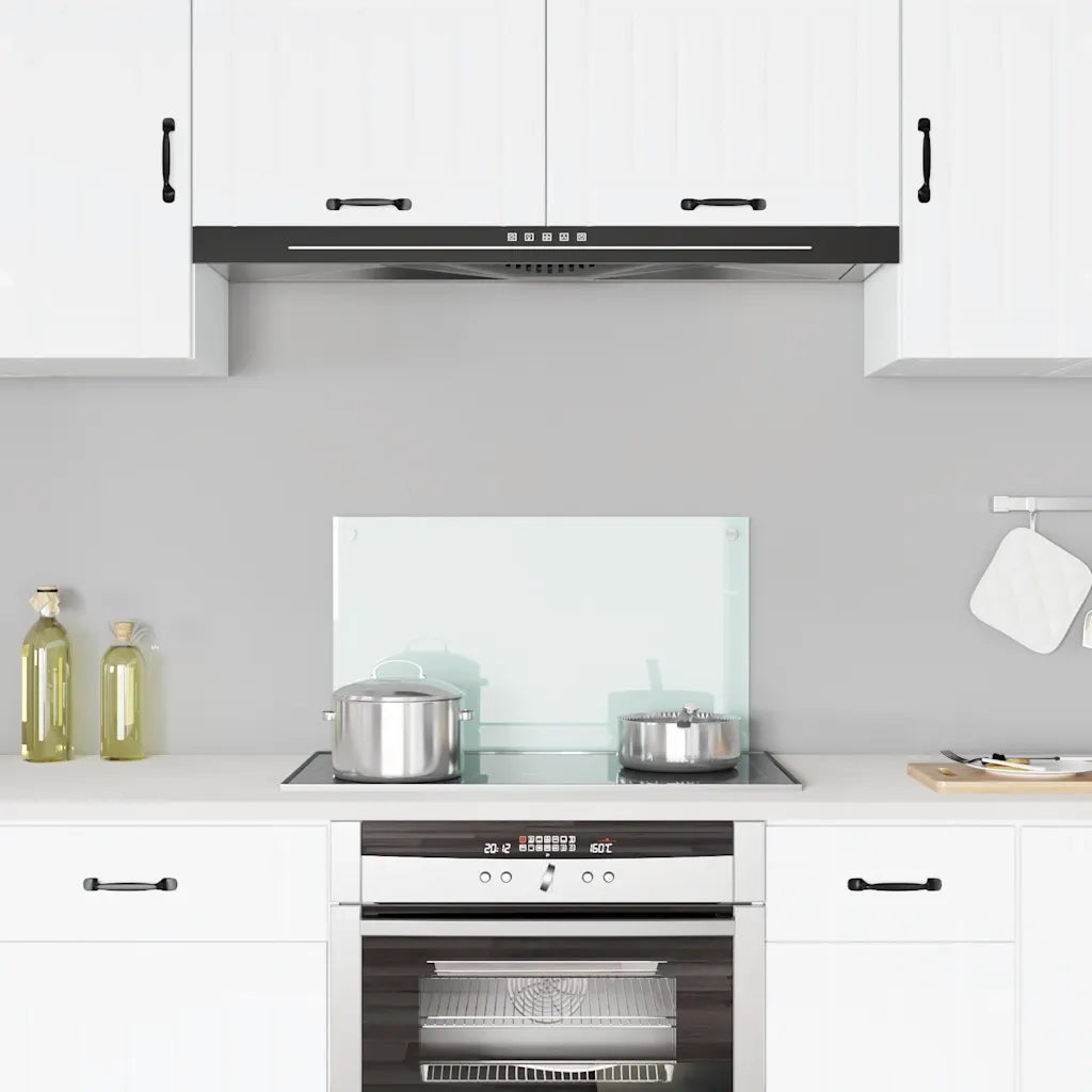 Paraschizzi per Cucina Bianco 70x40 cm in Vetro Temperatocod mxl 73067