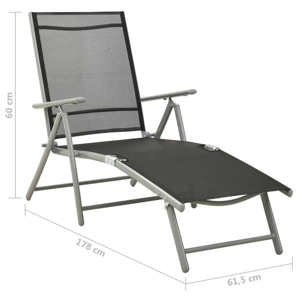 Set di mobili da giardino per esterni 9 pezzi nero e argento 02_0018279