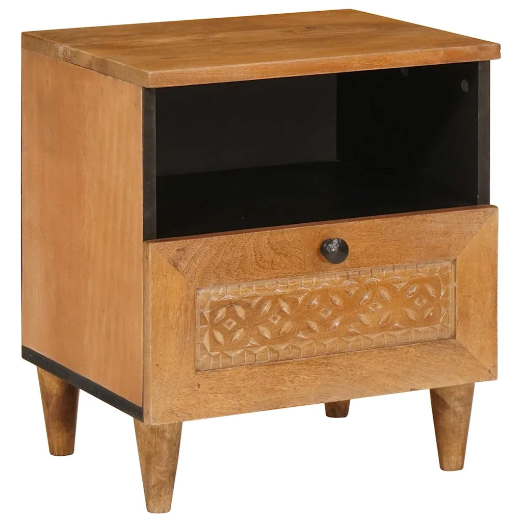 vidaXL Comodino con cassetto 2 pcs Marrone chiaro 40 x 33 x 46 cm