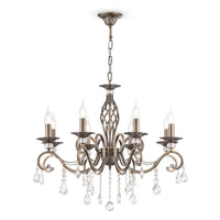Lampadario Royal Classic in Metallo Grace Ottone