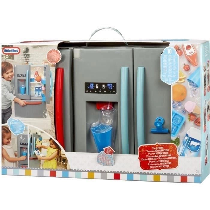 Little Tikes - Il mio primo frigorifero - Gioco di imitazione - Dispenser di cubetti di ghiaccio realistico - Luci e rumori realistici - Cibi e bevande