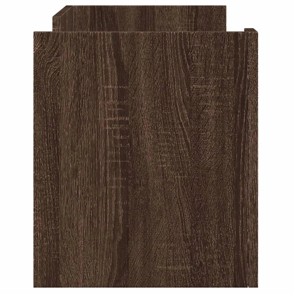 Mobile TV multimediale scaffale TV mobile TV sala da pranzo soggiorno camera da letto rovere 80 x 35 x 40 cm legno ingegnerizzato marrone 02_0027227