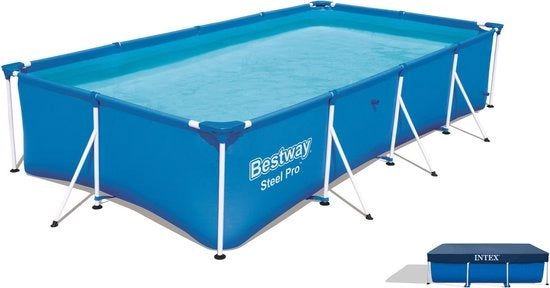 Piscina in Acciaio Bestway 300x201x66 cm + Copertura Intex