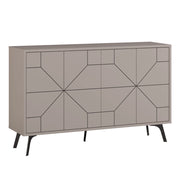 Credenza in legno "Dune" - 123 x 35 x 62 cm - Marrone moka chiaro