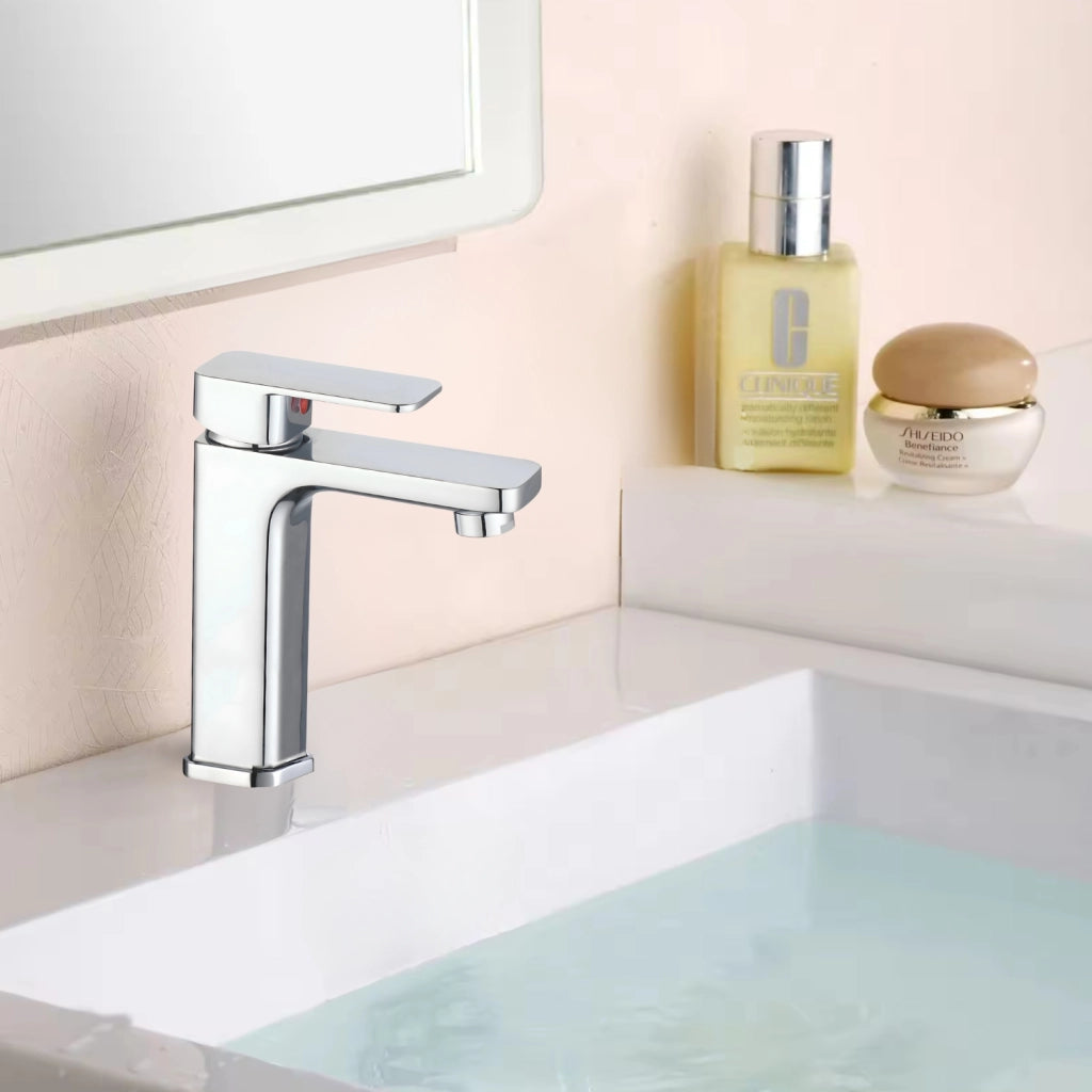 Miscelatore rubinetto lavabo appoggio bocca alta francia cromato bagno casa ogomondo *** confezione 1