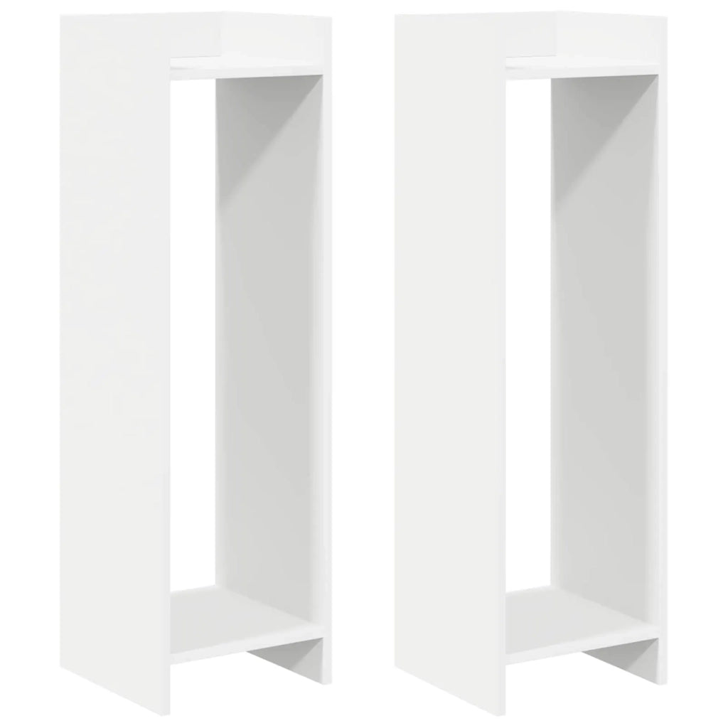 Supporto per piante 2 pcs Bianco 30 x 30 x 100 cm