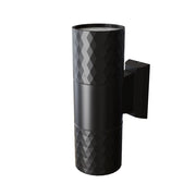 Maytoni Applique moderna Bowery 2 luci GU10 IP54 nero alluminio