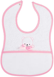 Filet - Slitta con sacchetto Aida per ricamo, realizzata in morbido cotone, chiusura a cerniera, ideale per neonati e bambini piccoli, 100% Fatto in Italia, colore rosa