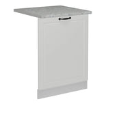 Pannello frontale della lavastoviglie R-Line Bianco rustico/Bianco 60 cm, PL Marmo Vicco