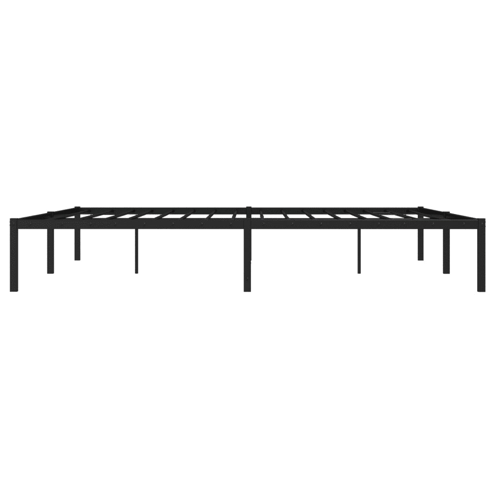 Letto matrimoniale | Letto per adulti | Giroletto Metallo Nero 180x200 cm