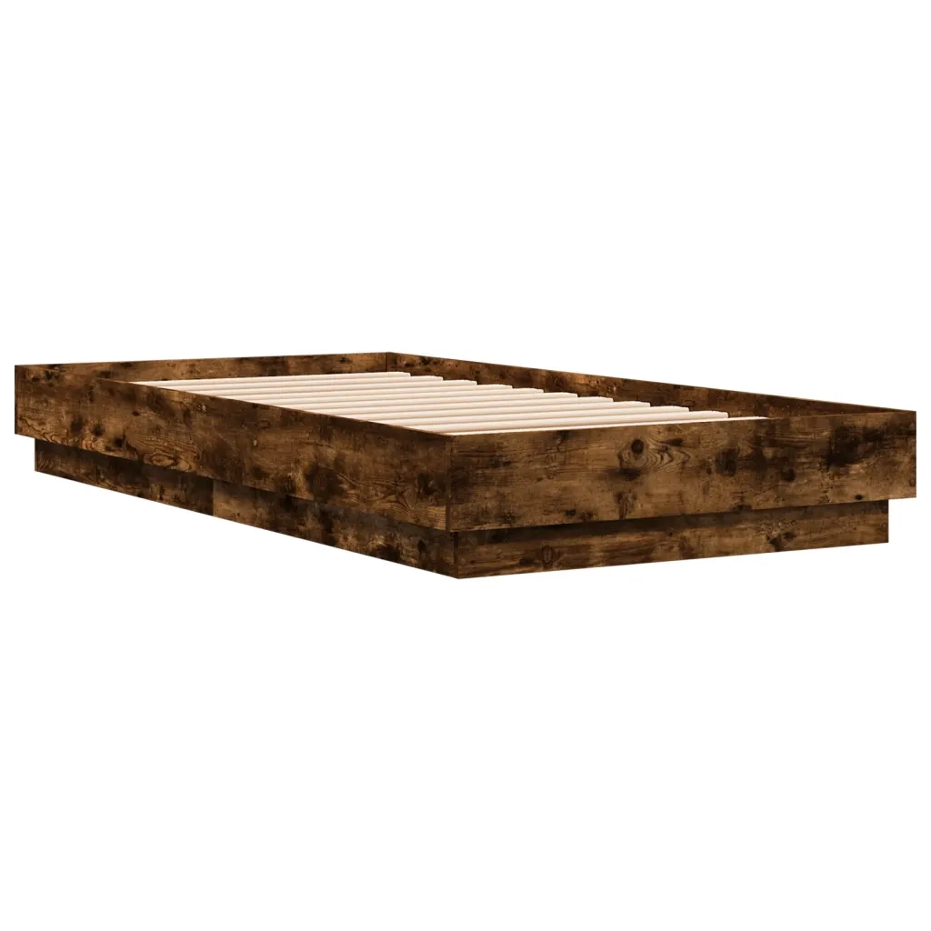 Giroletto senza Materasso Rovere Fumo 75x190 cm in Truciolato 839641