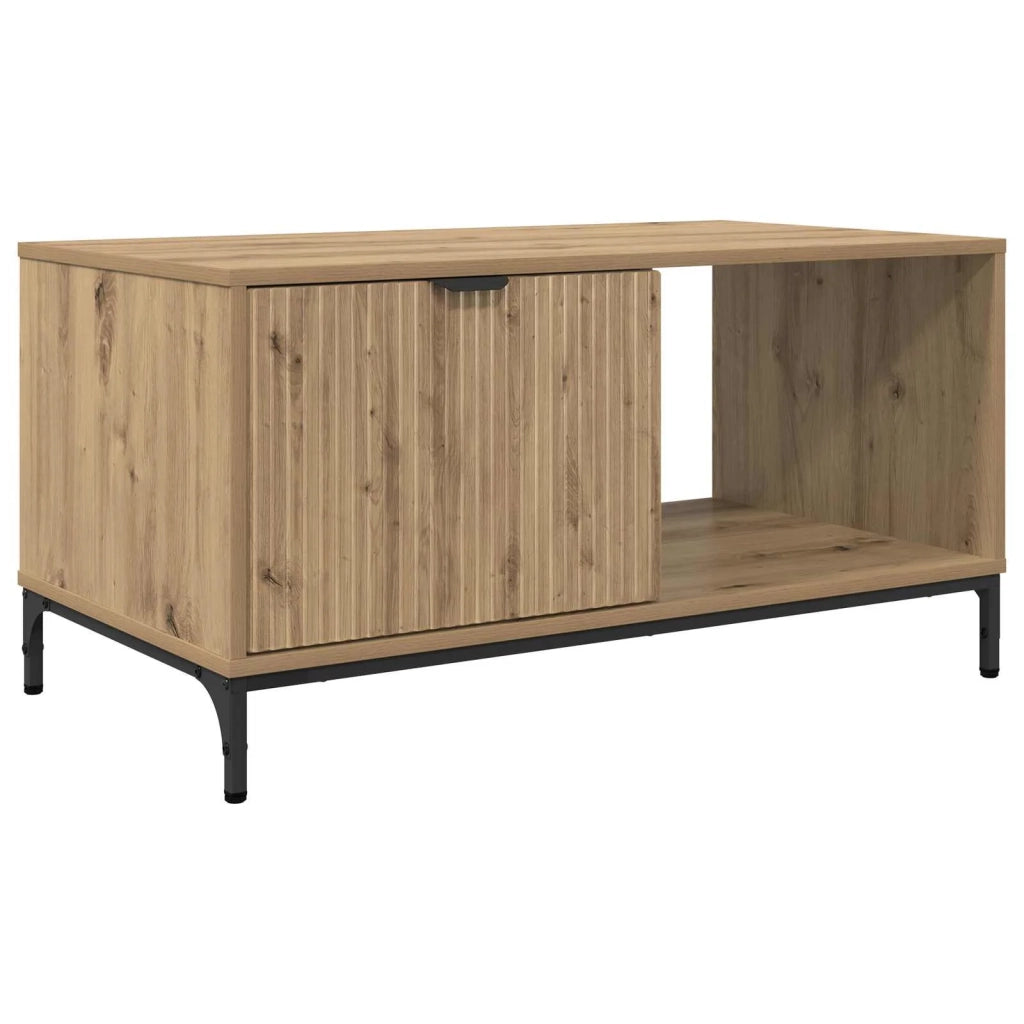 Tavolino da salotto Rovere artigianale 90 x 49 x 46 cm 883453
