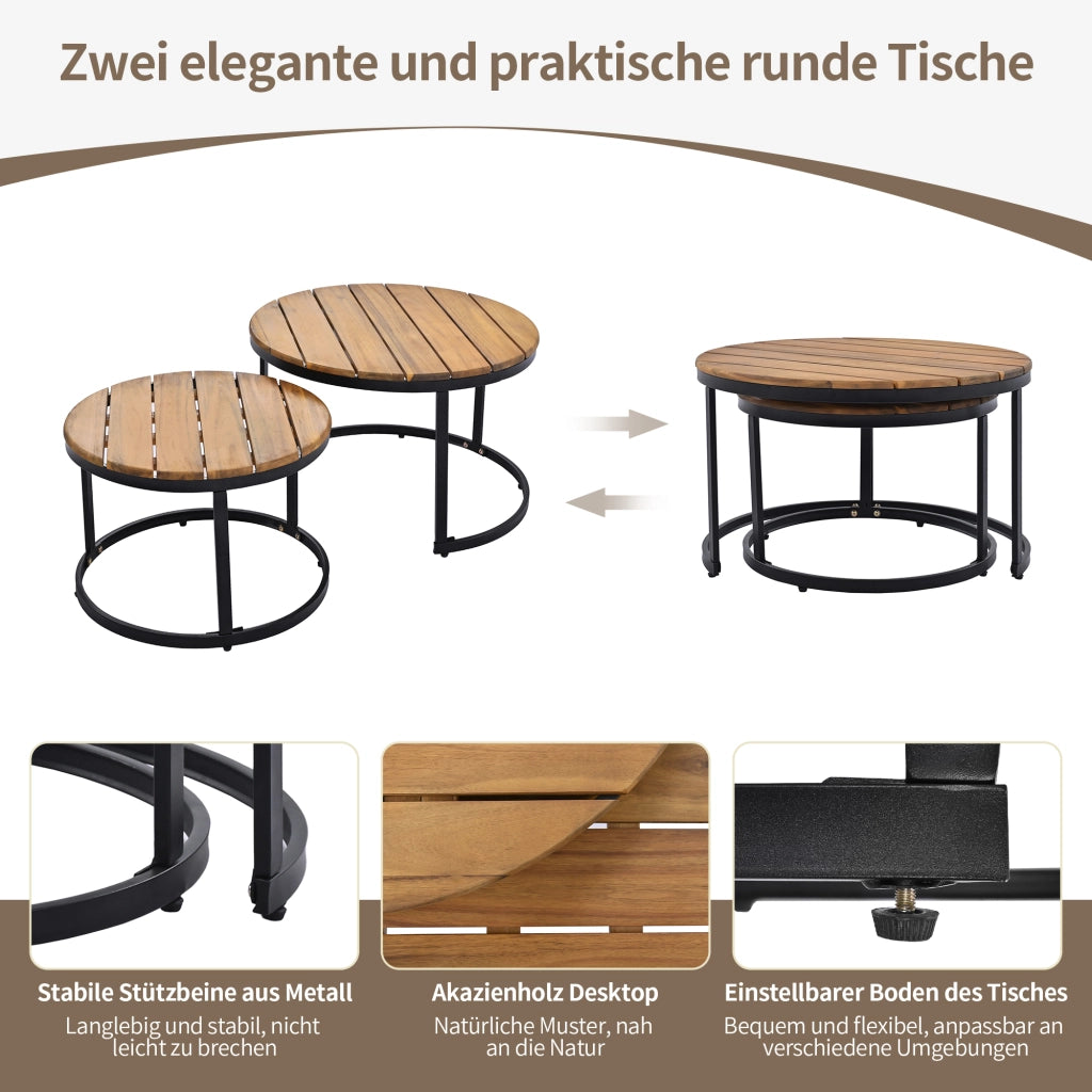 Set sedie sdraio giardino 5-6 persone: set pranzo terrazzo/balcone; 6 pezzi; 2 Divanooi 2 posti + 2 poltrone + 2 tavolini; beige
