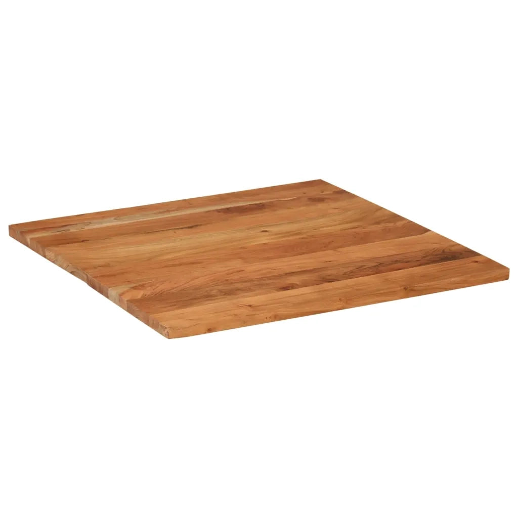 Piano Tavolo 70x70x3,8 cm Quadrato Legno Massello di Acacia