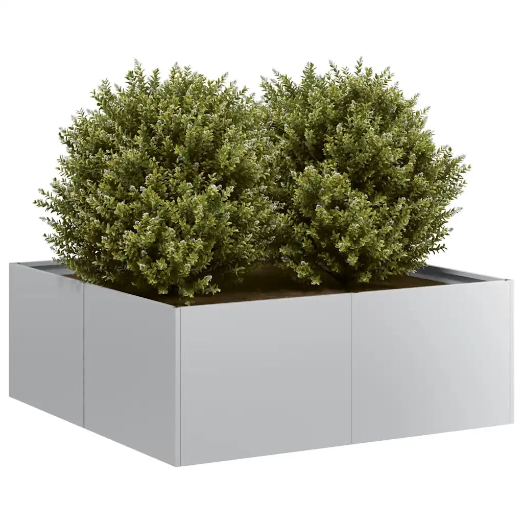 Fioriera 80x80x30 cm in Acciaio Zincato 860806