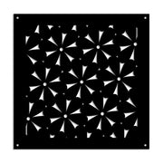 DAISY - Pannello in PVC traforato - Parasole Misura: 50x150 cm, Colore: nero