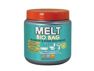 MELT BIO BAG PER SCARICHI E FOSSE BIOLOGICHE- - gr.300 (6 bustine da gr.50) - 12 pezzi FAREN