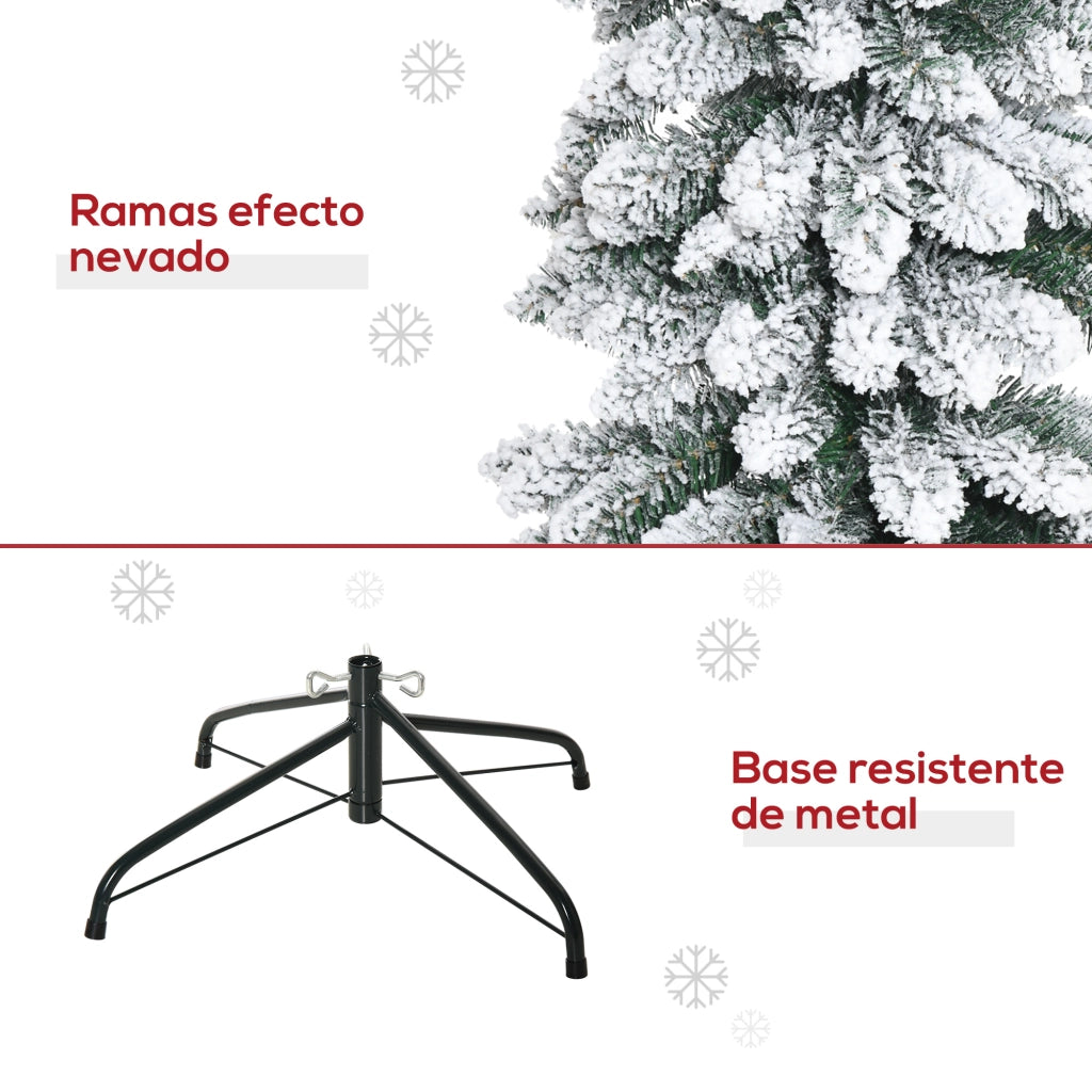 Albero di Natale Artificiale 210 cm ¨C zephmum ¨C Effetto Neve 490 Rami Verde Interni