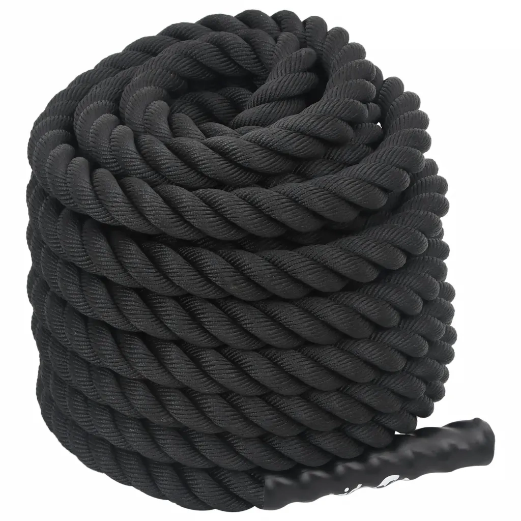 Corda da Allenamento Nera 12 m 9 kg in Poliesterecod mxl 73166