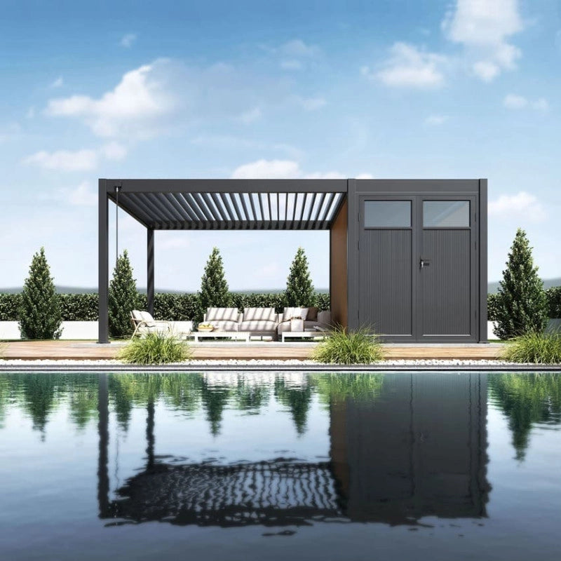 Casetta da giardino per pergola bioclimatica autoportante Ombréa - 3M