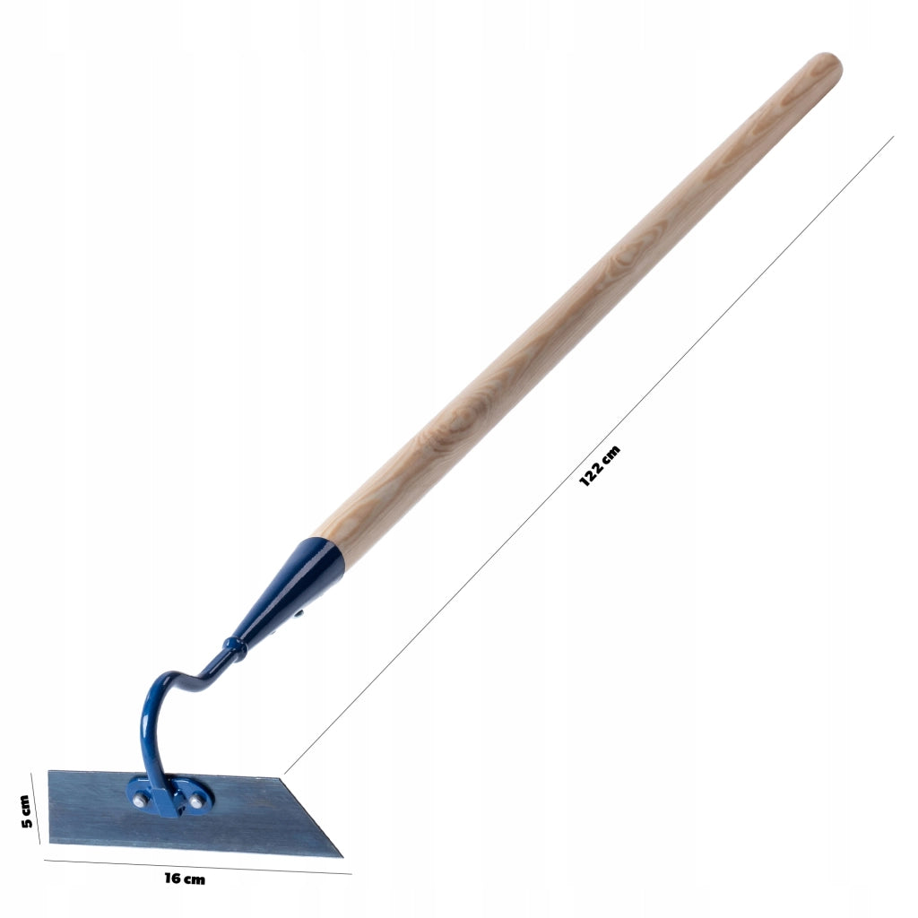 Gancio per zappa da giardino KADAX, 16 cm, per estirpare le erbacce, con manico in legno.