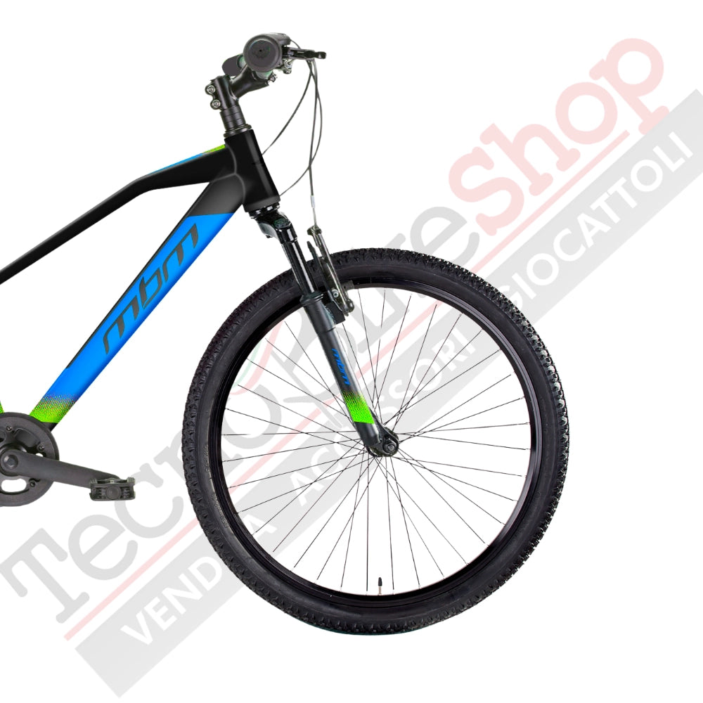 Bicicletta MTB Uomo MBM District 26" con Cambio 7 Velocità-Blu