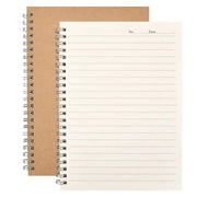 Quaderno A5 con carta gessata - 100 pagine - chiusura spirale - carta cartonata - riciclabile