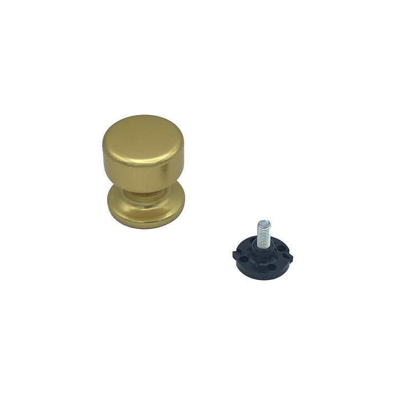 Pomolo fisso per porta SAGUATTI 175/50BB in alluminio oro lucido