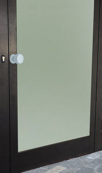 Pomolo fisso per porta SAGUATTI 175/50EB in alluminio argento satinato