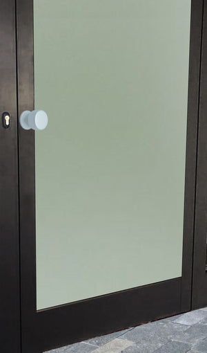 Pomolo fisso per porta SAGUATTI 175/50EB in alluminio argento satinato