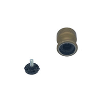 Pomolo fisso per porta SAGUATTI 175/50GB in alluminio bronzo satinato