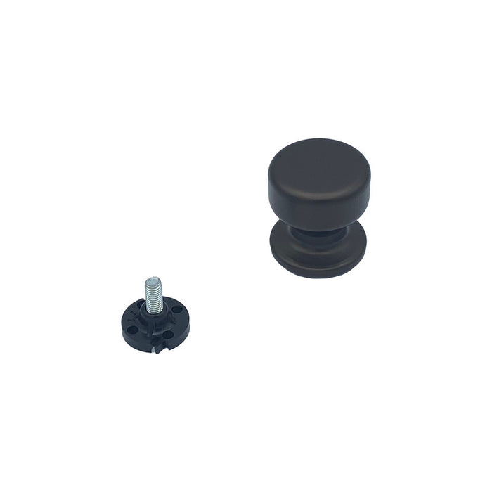 Pomolo fisso per porta SAGUATTI 175/50IB in alluminio marrone opaco