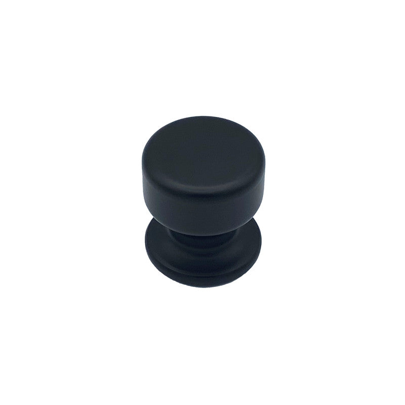 Pomolo fisso per porta SAGUATTI 175/50ZB in alluminio nero opaco