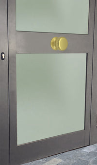 Pomolo fisso per porta SAGUATTI 175/70BB in alluminio oro lucido