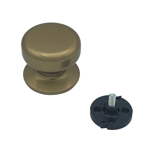 Pomolo fisso per porta SAGUATTI 175/70CB in alluminio bronzo lucido