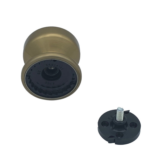 Pomolo fisso per porta SAGUATTI 175/70CB in alluminio bronzo lucido