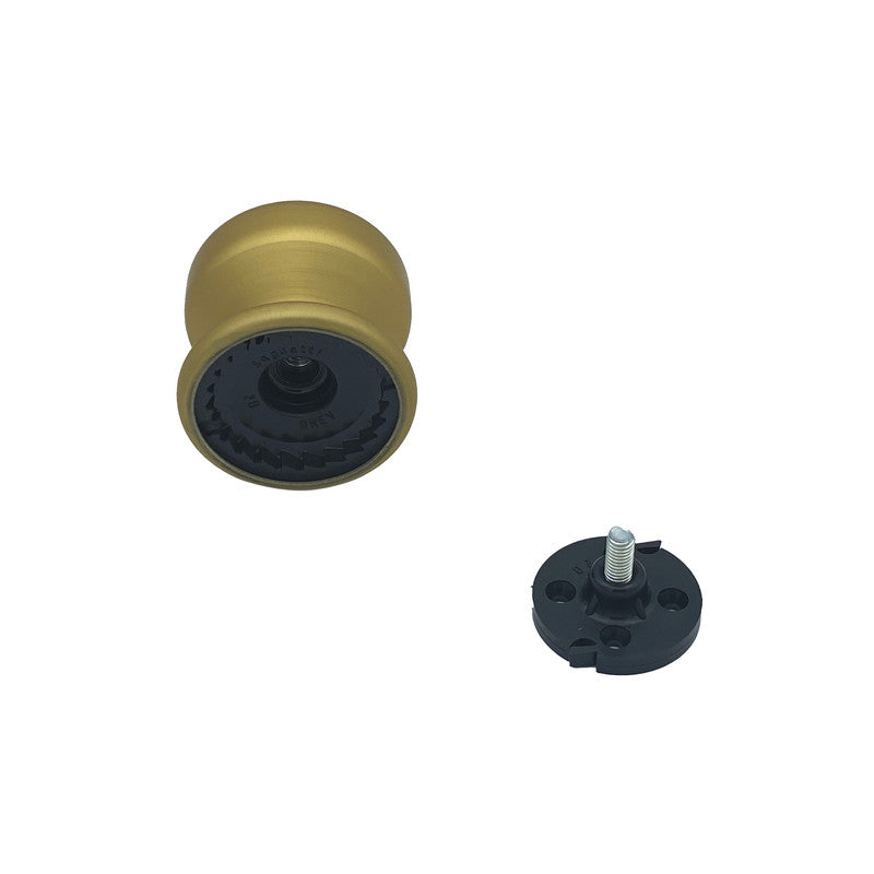 Pomolo fisso per porta SAGUATTI 175/70FB in alluminio oro satinato