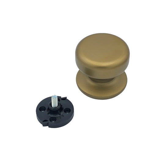 Pomolo fisso per porta SAGUATTI 175/70GB in alluminio bronzo satinato